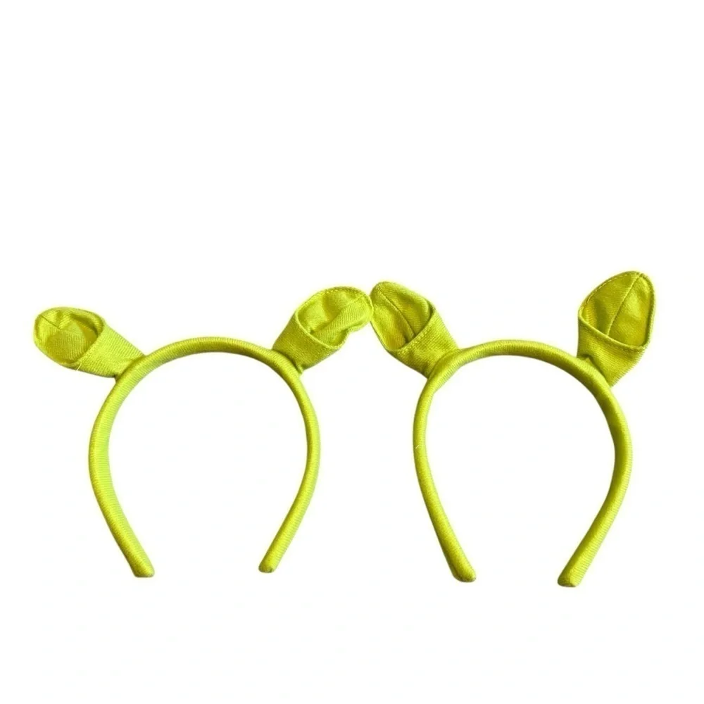 Shrek Ogre Ears Headband Kids Lime Green Headband with Ears Bundle